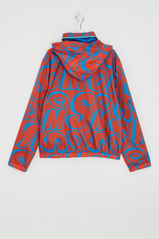 Cortavientos con capucha - Rojo y azul