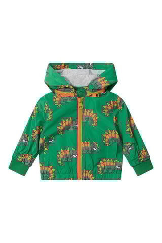 Cortavientos con capucha - Verde