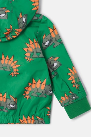 Cortavientos con capucha - Verde