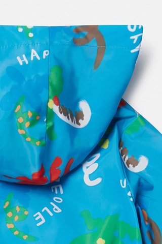 Cortavientos con capucha - Azul