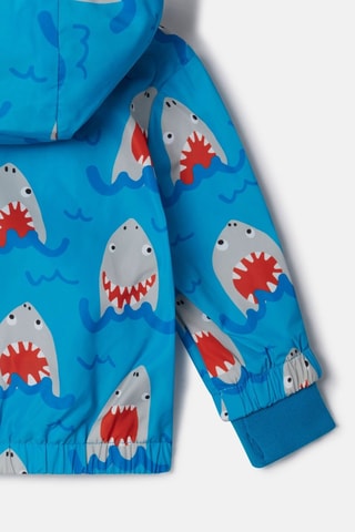 Cortavientos con capucha - Azul pato