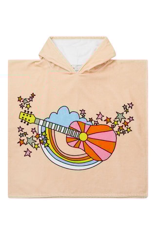 Poncho con capucha - Nude