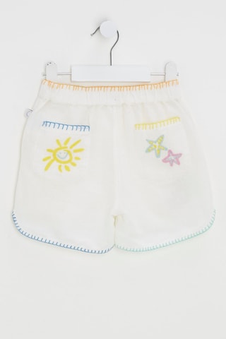Short de lino - Marfil