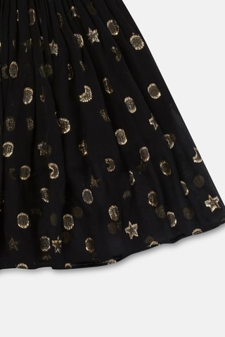 Falda de seda - Negro