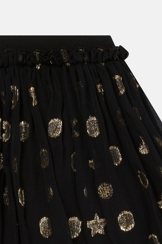 Falda de seda - Negro