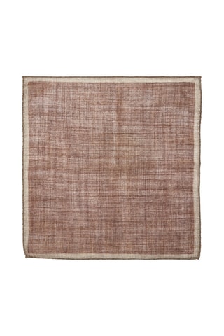 Echarpe 100% laine contraste - Marron