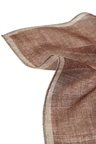 Echarpe 100% laine contraste - Marron