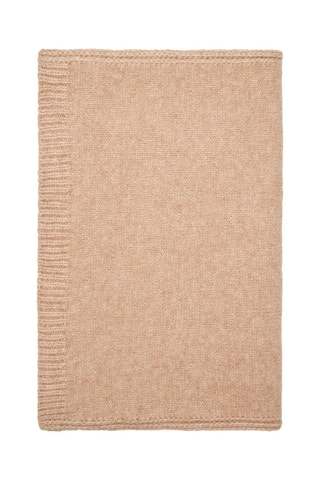Echarpe en maille mélange de laine - Beige