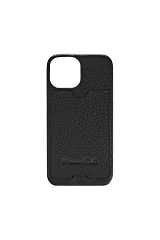 Coque en lin iPhone 13 mini - Noir
