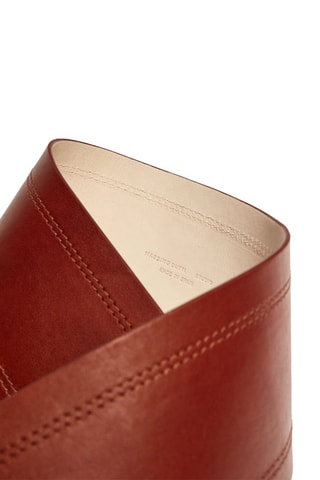 Ceinture bandeau cuir - Studio - Marron