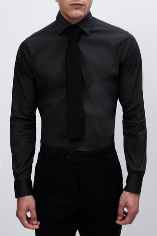 Cravate 100 % laine - Noir