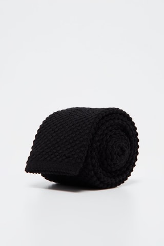 Cravate 100 % laine - Noir