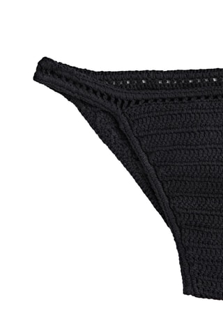 Ensemble maillot maille crochet - Noir