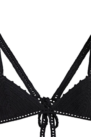 Ensemble maillot maille crochet - Noir