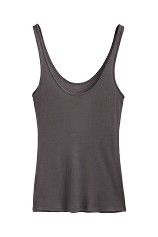 Débardeur côtelé - Gris