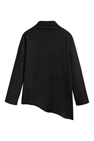 Pull cape bas asymétrique - Noir