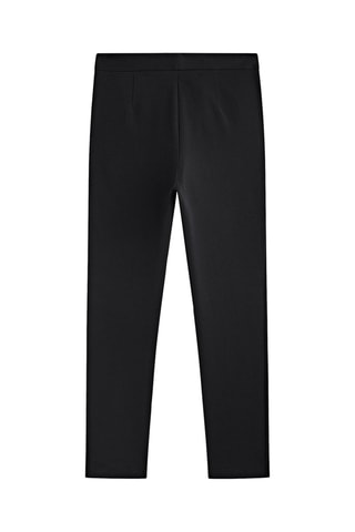 Pantalon stretch boutons dorés - Noir