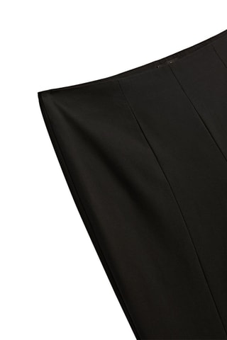 Pantalon slim fit en coton mélangé - Noir