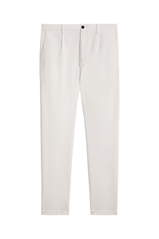 Pantalon chino sergé relaxed fit - Blanc