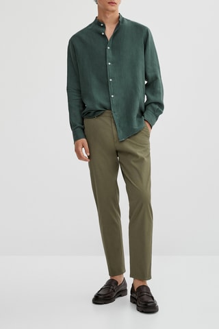 Pantalon chino micro-texturé jogging fit - Vert