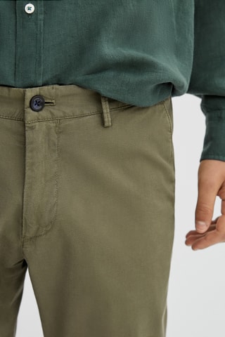 Pantalon chino micro-texturé jogging fit - Vert