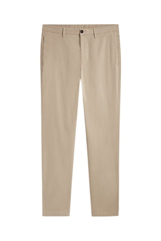 Chino regular en laine et cachemire - Beige
