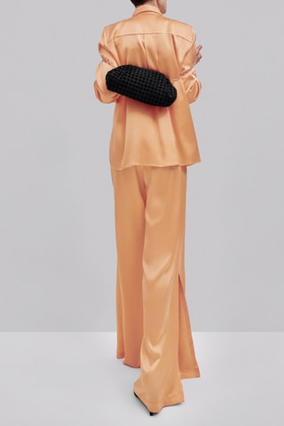 Pantalon large satiné - Studio - Saumon