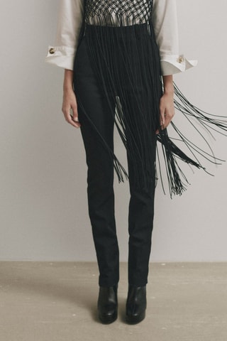 Pantalon technique à fermeture éclair - Studio en laine - Noir