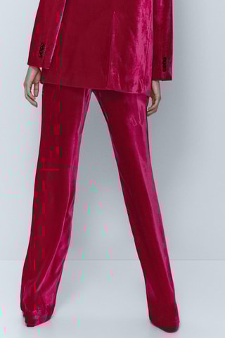 Pantalon en velours - Fuchsia