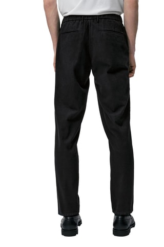 Pantalon chino carreaux jogging - Bleu marine