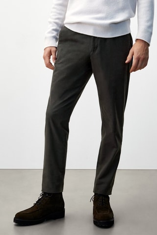 Pantalon coton gratté - Noir