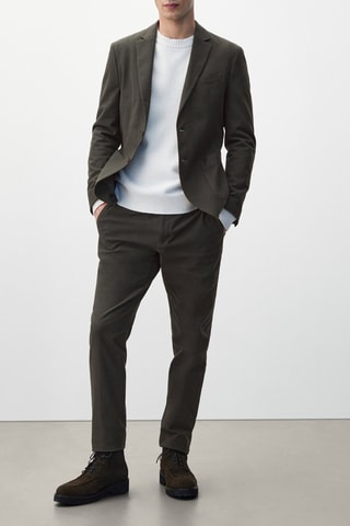 Pantalon coton gratté - Noir