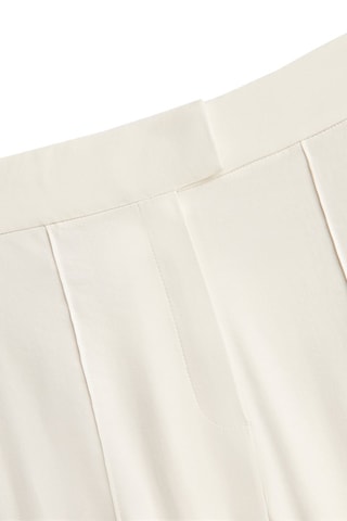 Pantalon en lin droit - Blanc