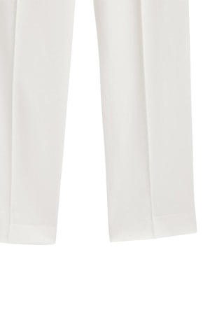 Pantalon à pinces droite - Blanc