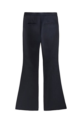 Pantalon flare en coton limited edition - Bleu marine