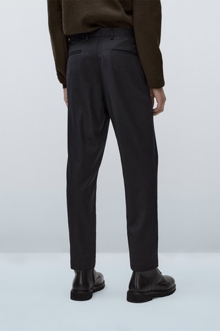 Pantalon chino laine relaxed fit édition limitée - Bleu marine