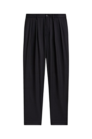 Pantalon chino laine relaxed fit édition limitée - Bleu marine