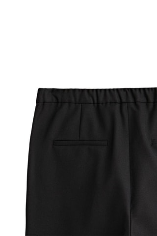 Pantalon flare avec de la laine - Noir