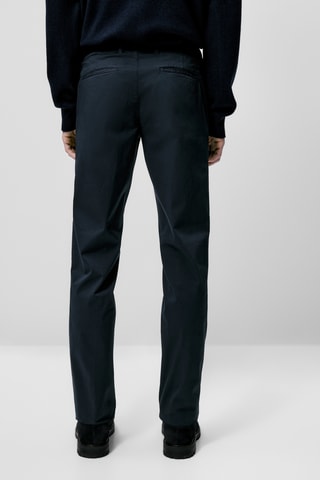 Pantalon chino en coton slim fit - Bleu marine