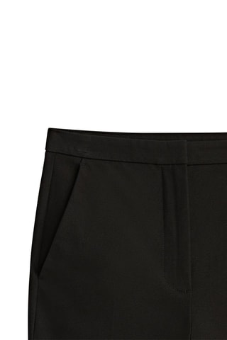 Pantalon noir slim fit fente dans le bas - Noir