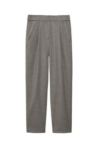 Pantalon en flanelle jogging - Gris foncé