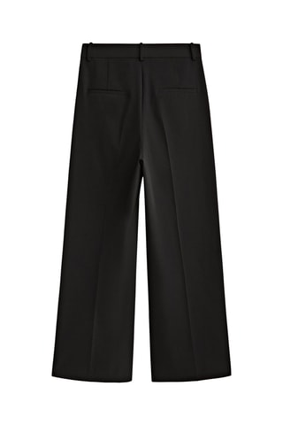 Pantalon technique à pinces droite - Noir