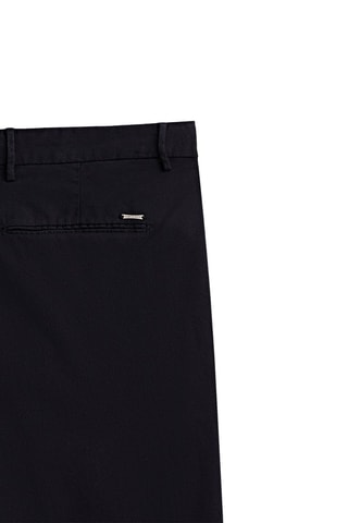 Pantalon chino micro-texturé slim fit - Bleu marine