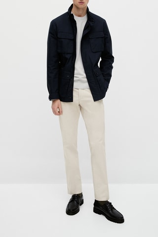 Pantalon chino en coton slim fit - Gris