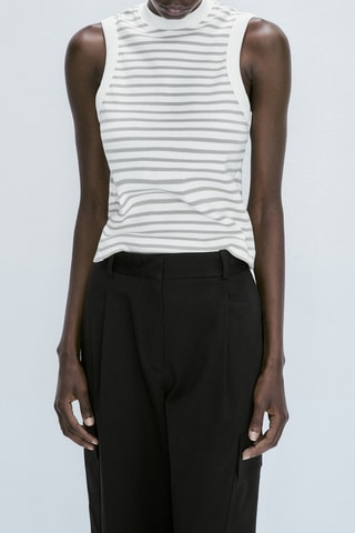 Pantalon noir cargo avec pinces - Noir