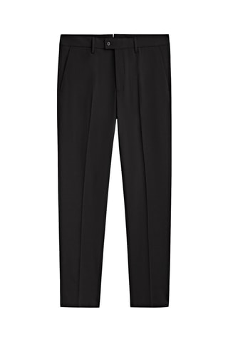 Pantalon de costume noir en laine mélangée - Noir