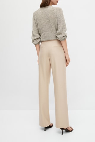 Pantalon de costume écru pure laine - Ecru