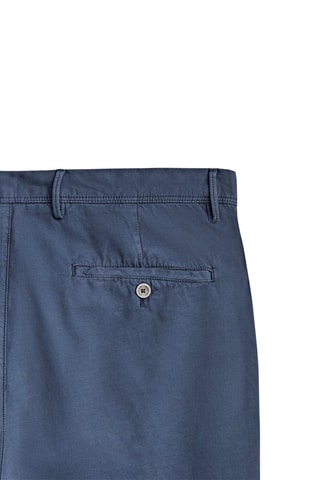 Pantalon chino côtelé tapered - Bleu marine