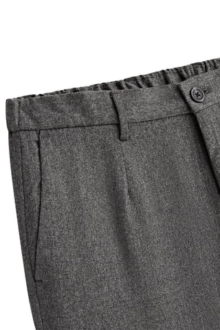 Pantalon chino laine lavable - Gris chiné