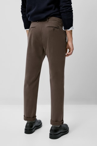 Pantalon chino slim fit - Marron foncé